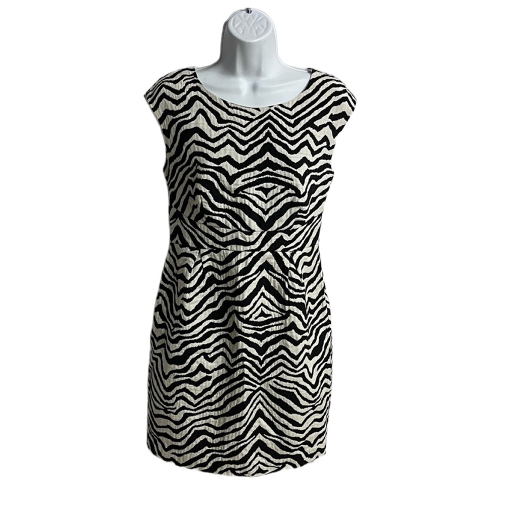 Michael Kors size 4 zebra print mini dress. The back is cut out and supe…